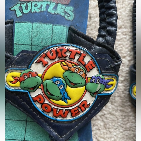 Vintage 90s Turtle Power Ninja Turtles Sandals Kids - Picture 3 of 7